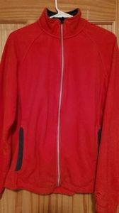 Red Starter zip up hoodie